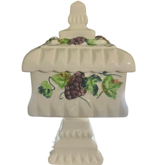 Vintage Pedestal Wedding Box Candy Dish by Sutton’s Creations - Picture 2 of 8